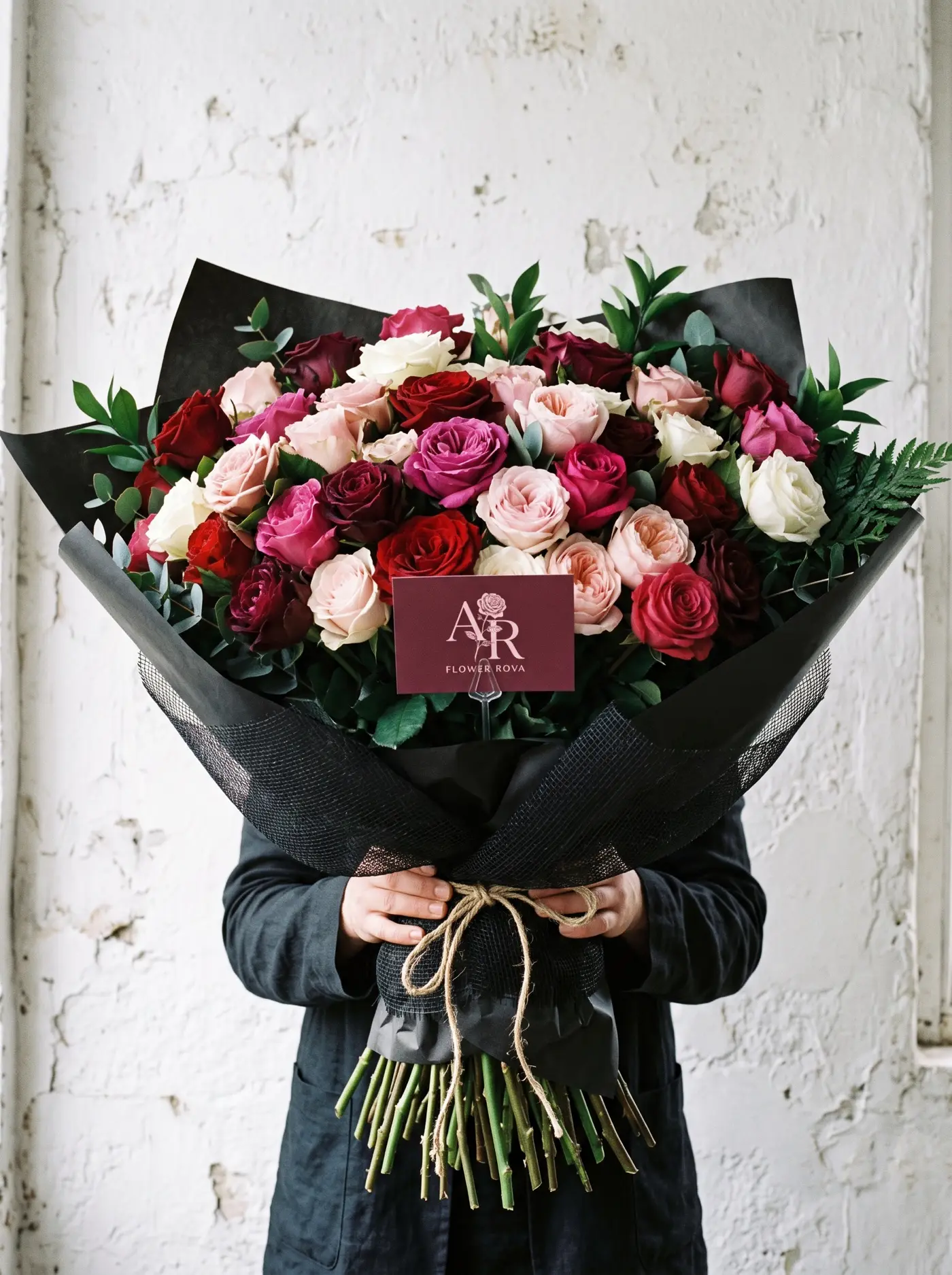 The Last Word — Sixty roses in a rich mixed palette