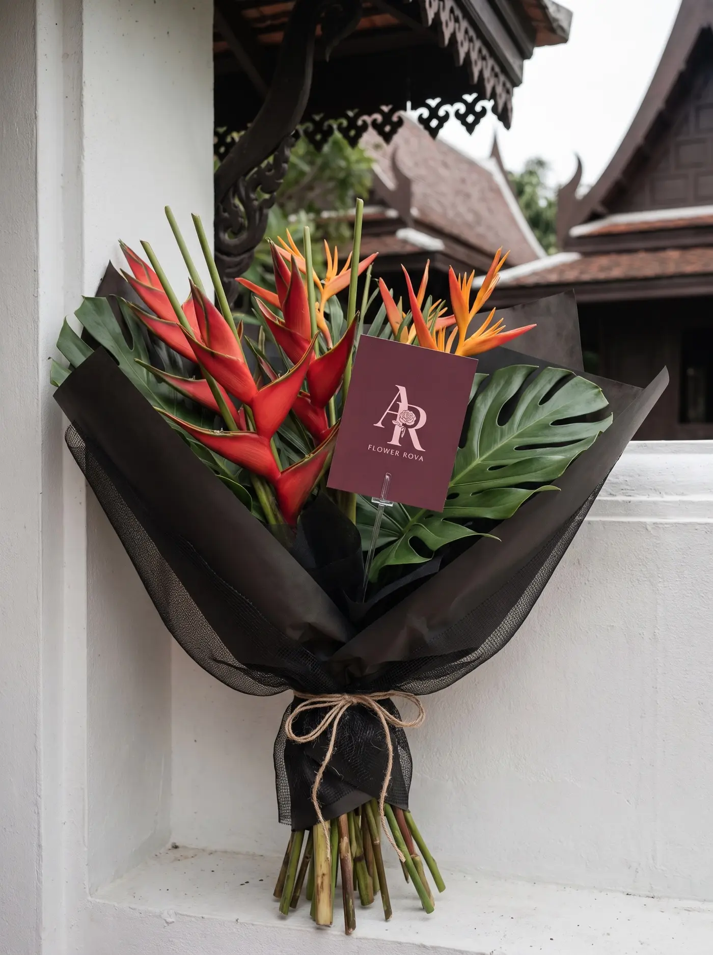 The Tropic — Heliconia, bird of paradise, monstera