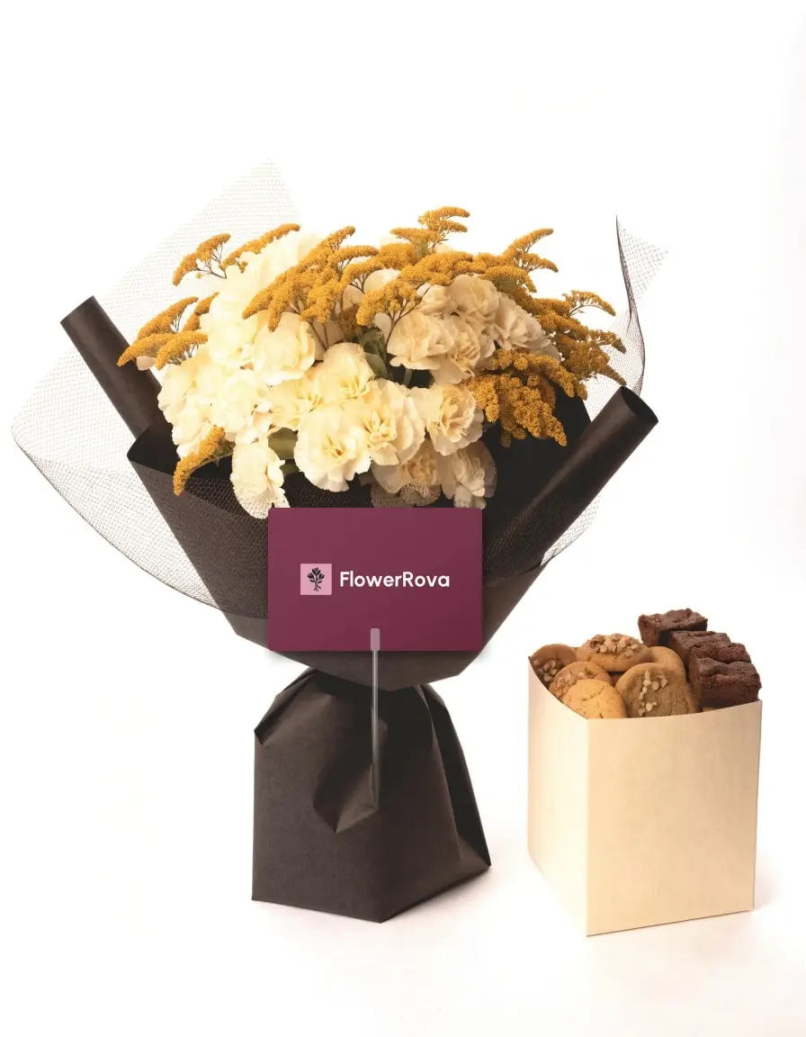 The Butter Note beside a cookie & brownie box (box), product visualisation