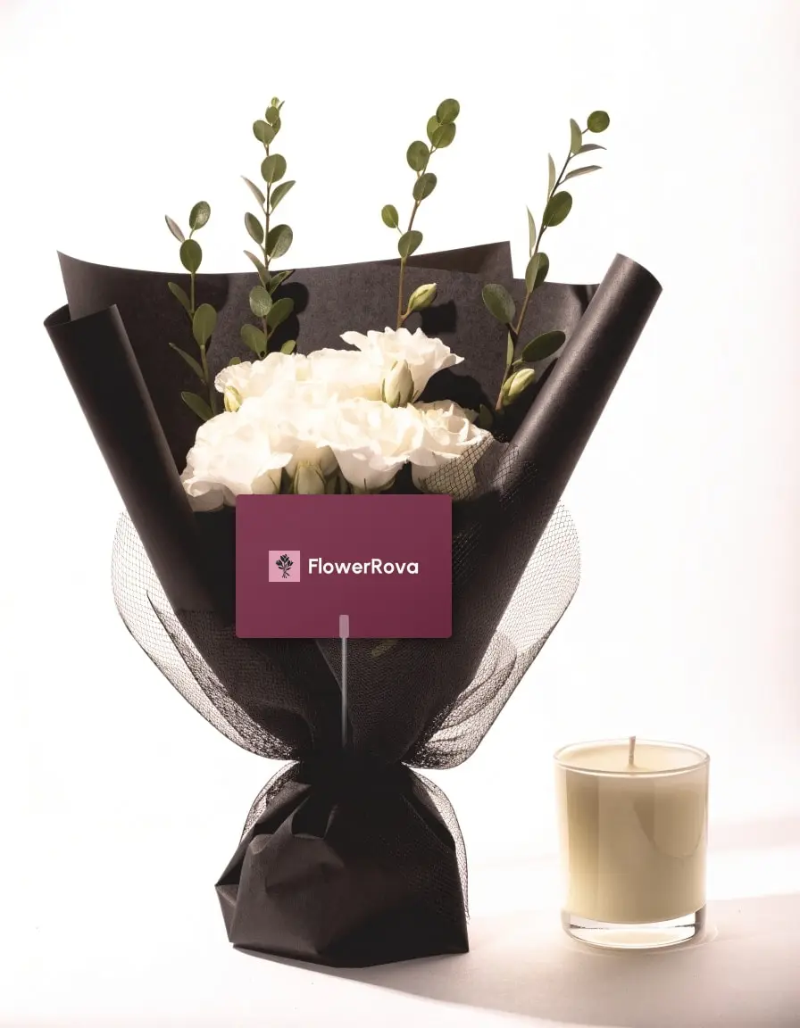 The Chalk Line beside a scented candle, product visualisation