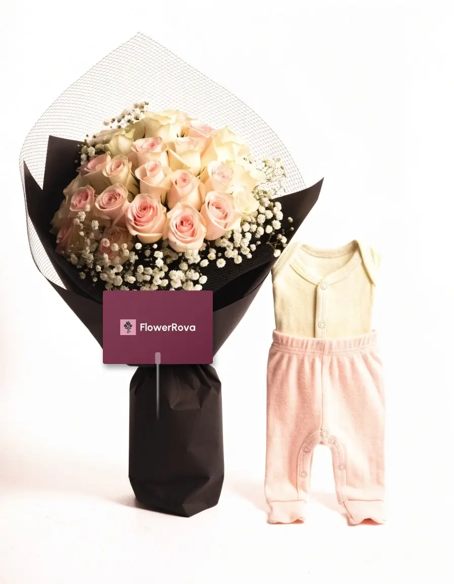 The Powder Room beside a newborn set, product visualisation