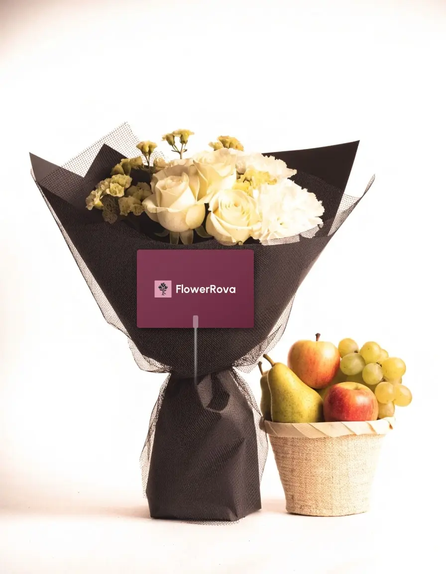 The Rice Paper beside a fruit basket, product visualisation