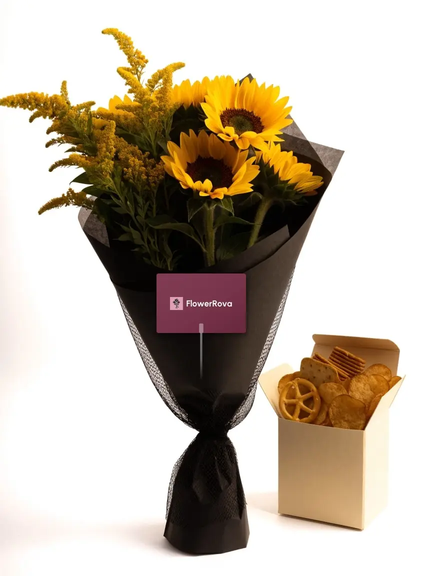The Sunday Table beside a snack bouquet, product visualisation