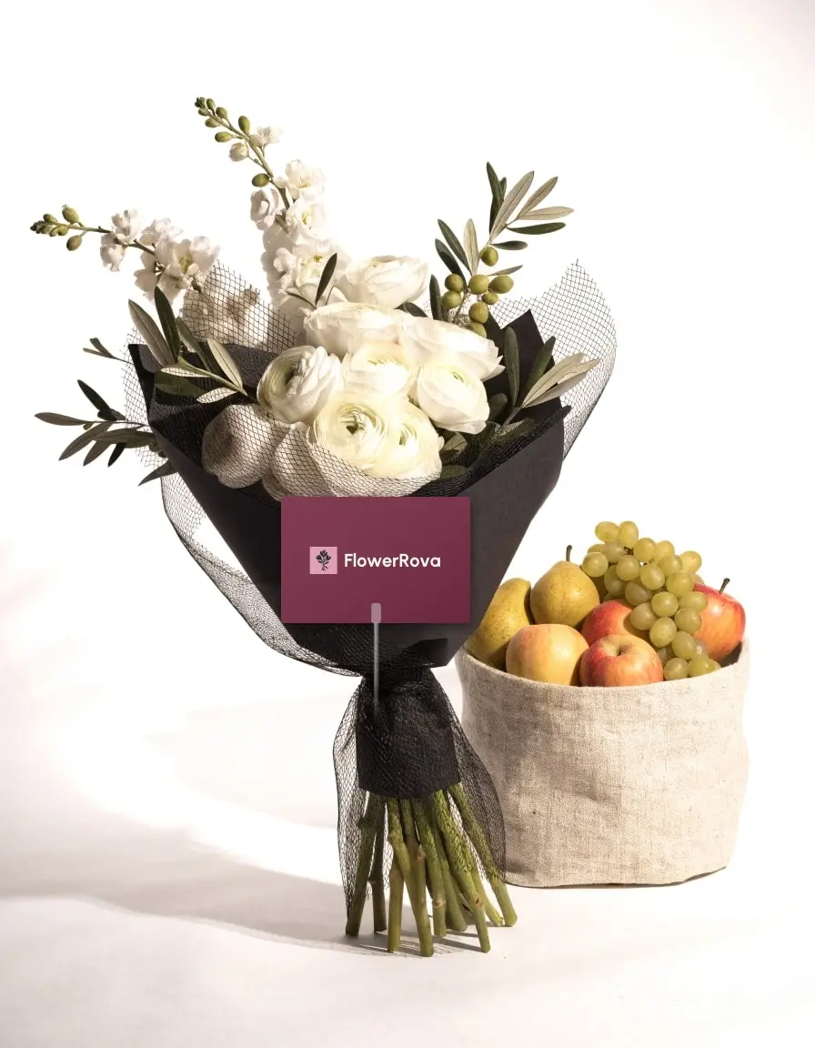 The White Room beside a fruit basket, product visualisation