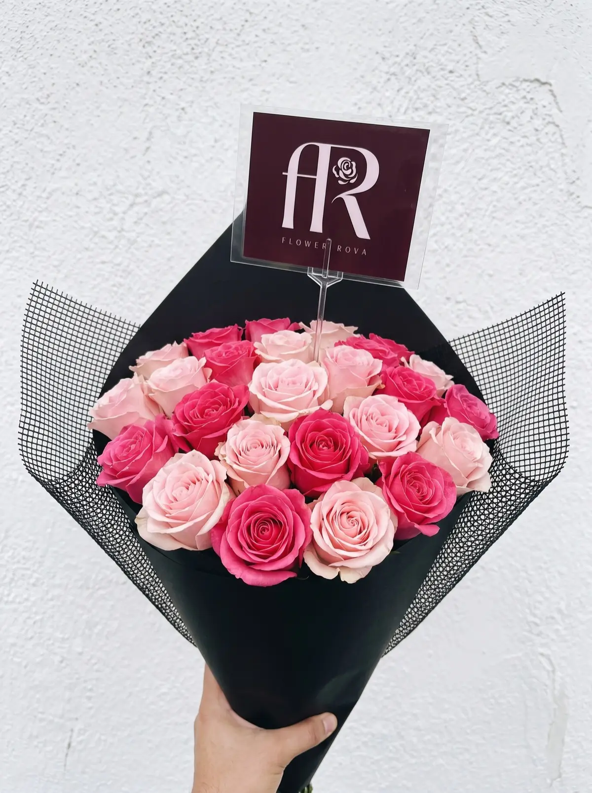 20 Pink Roses from FlowerRova