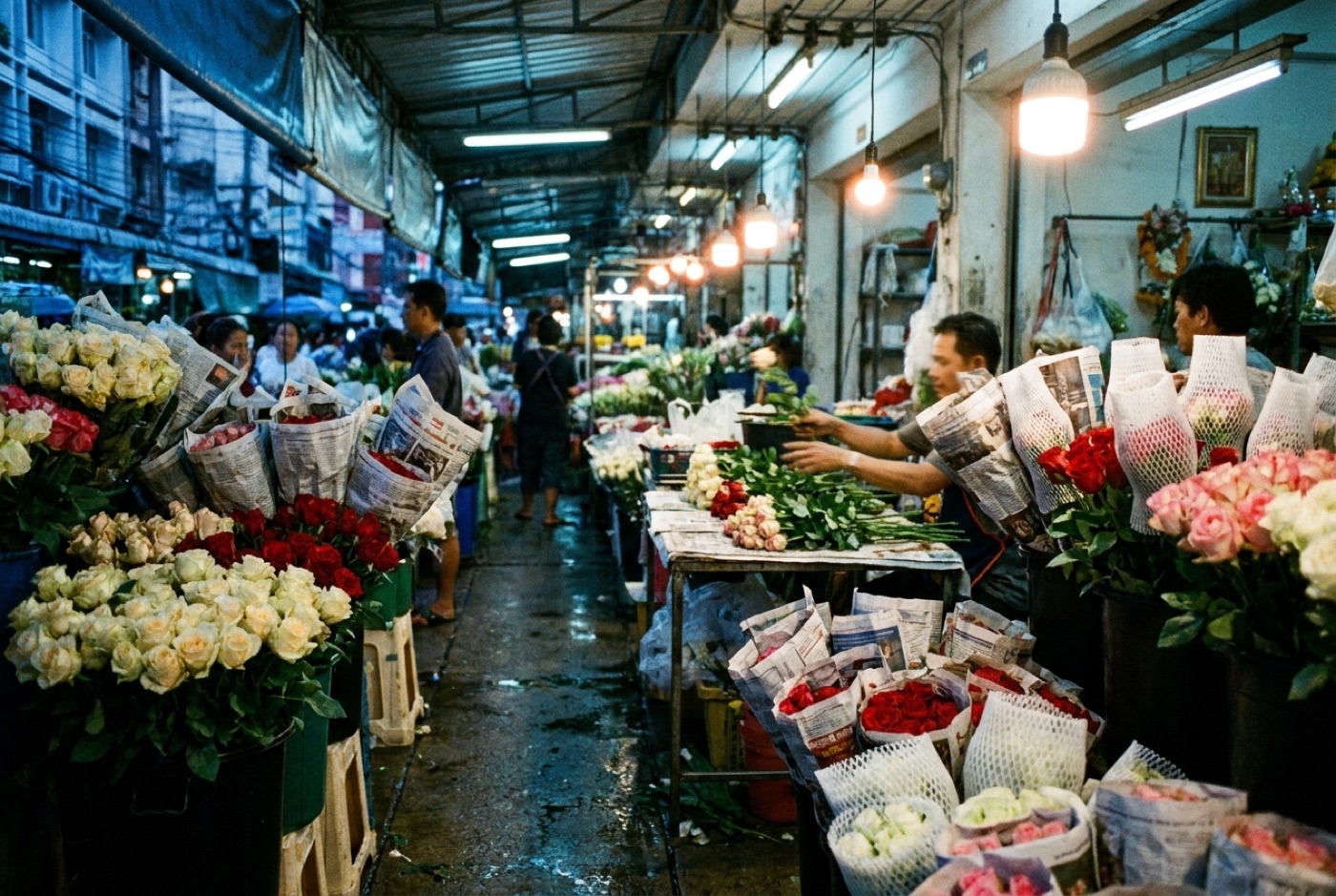 The market · 4:30 am