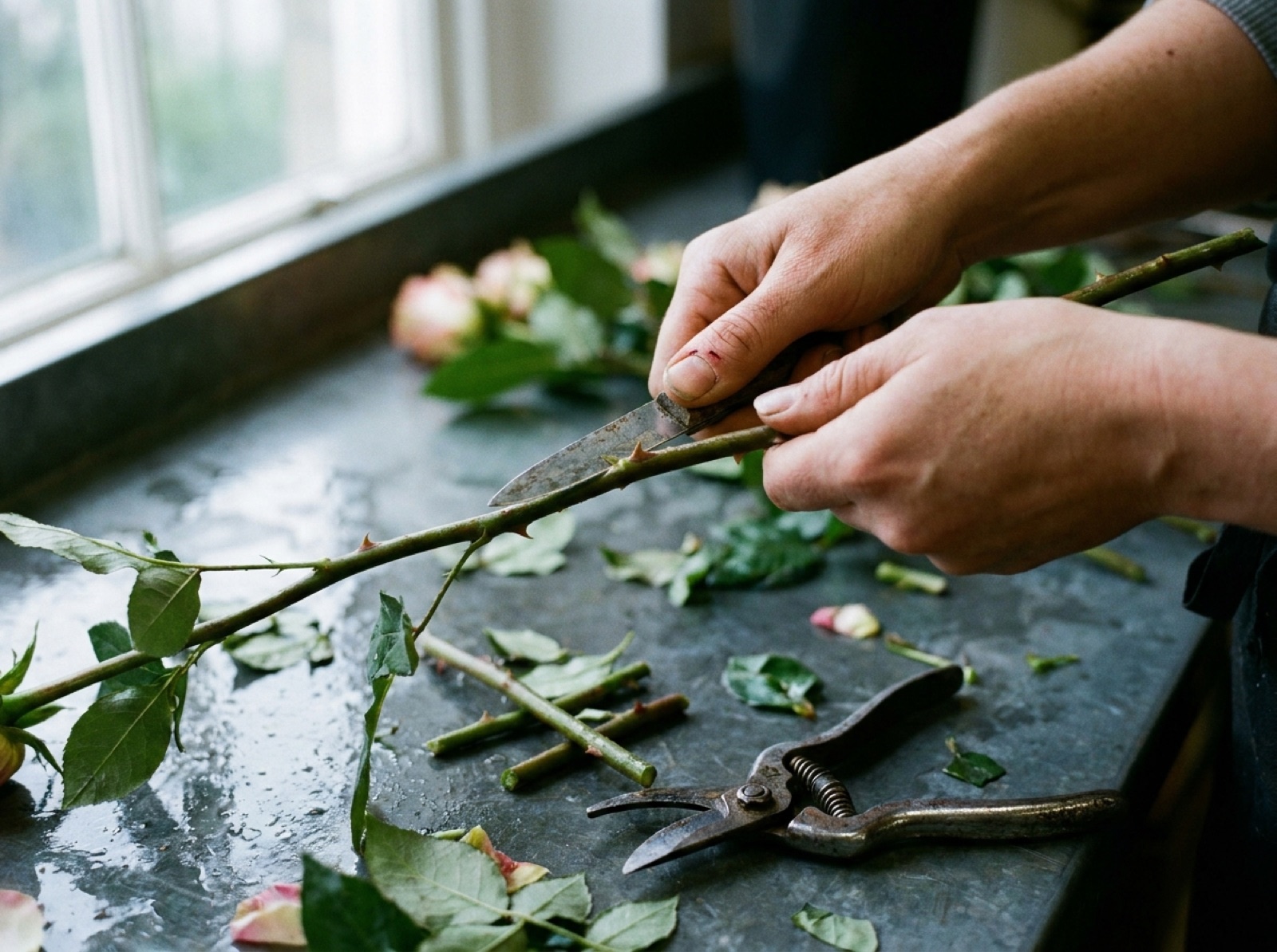 Stems · graded by hand